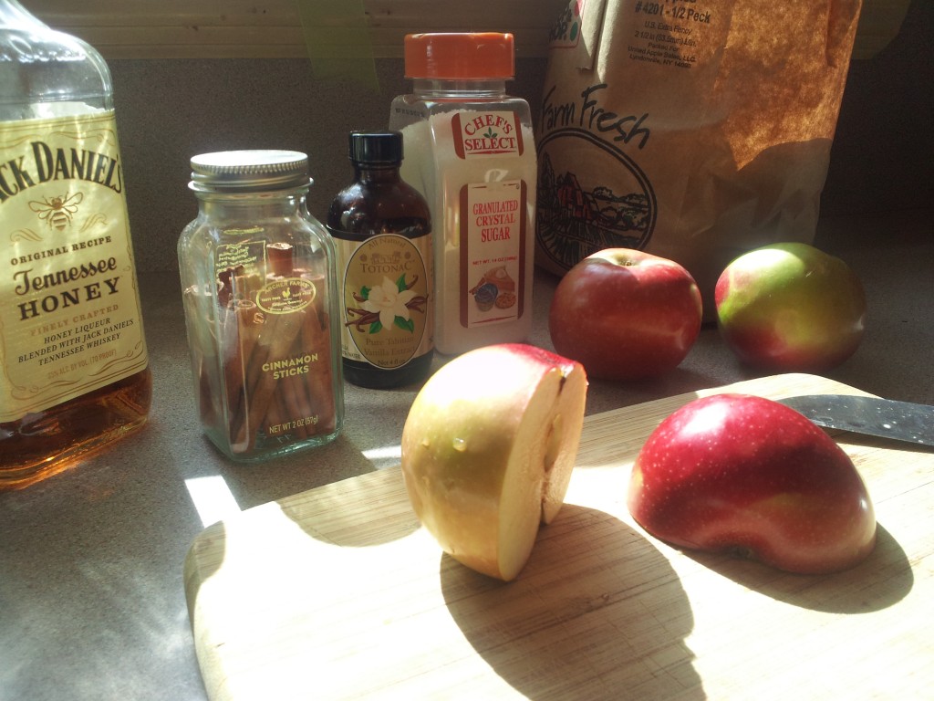 Prepping some of the ingredients