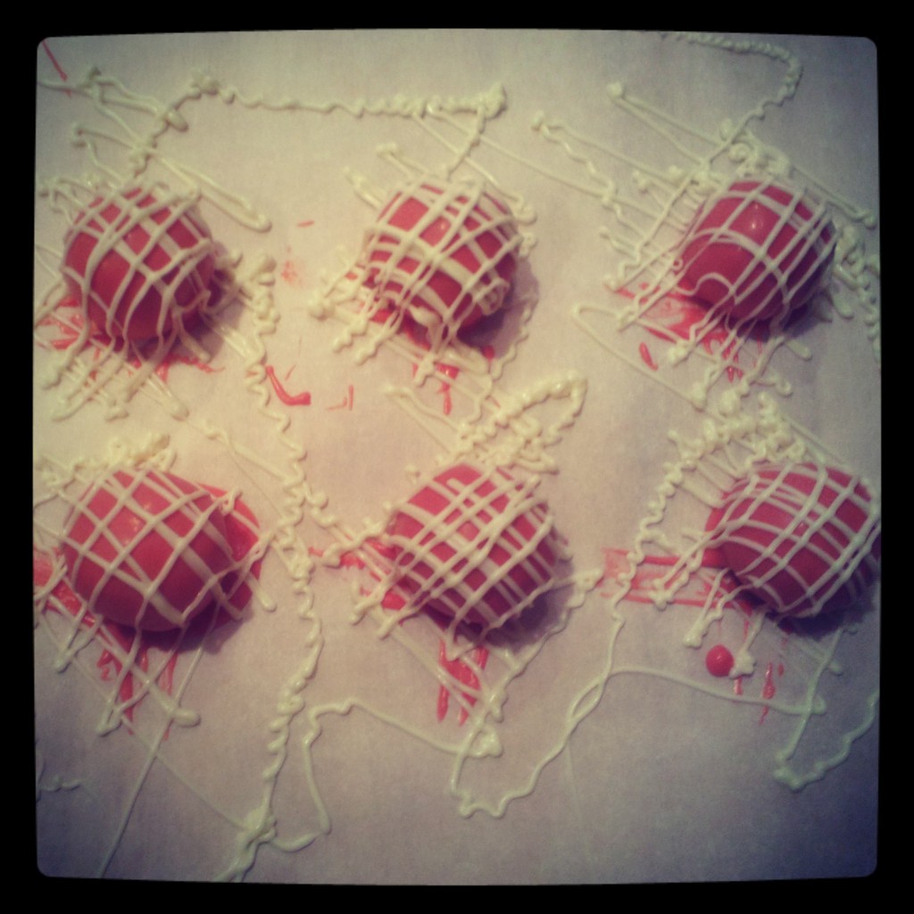 Spattered berry balls