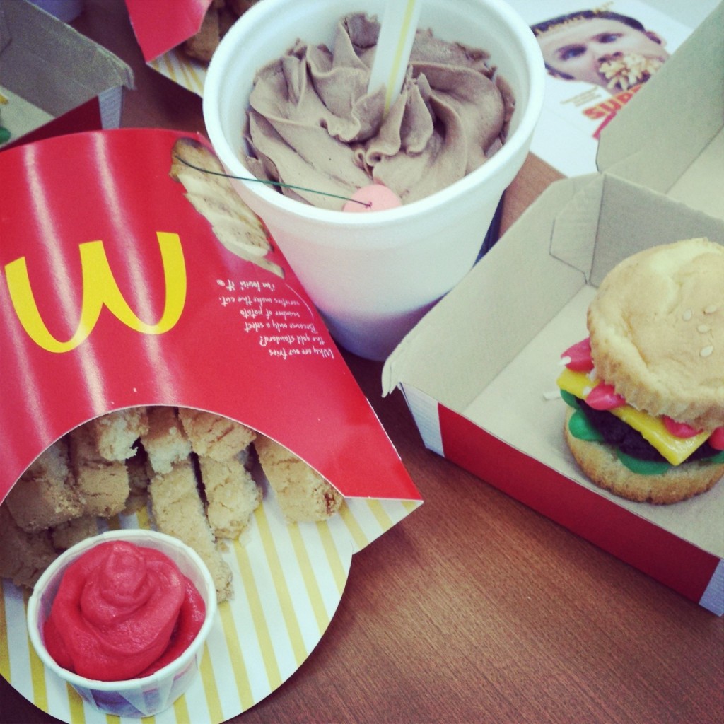 Cupcake cheeseburgers, shakes and cookie fries